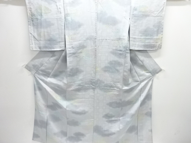 雲模様単衣小紋着物